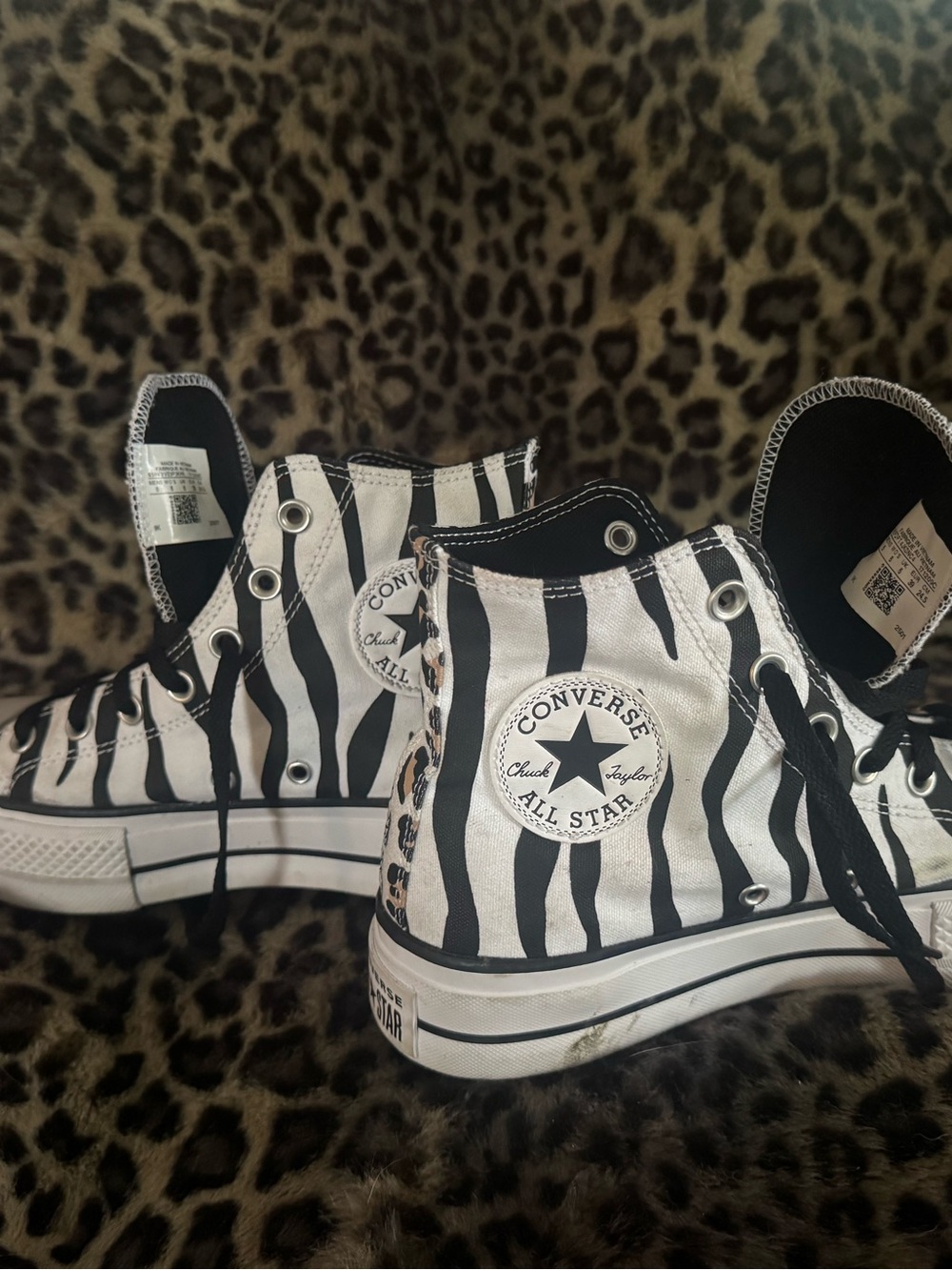 Converse High Top Sneakers - platform (custom made)